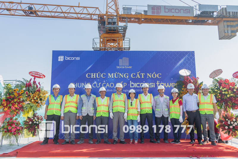 Cất nóc chung cư cao cấp Biconsi Tower