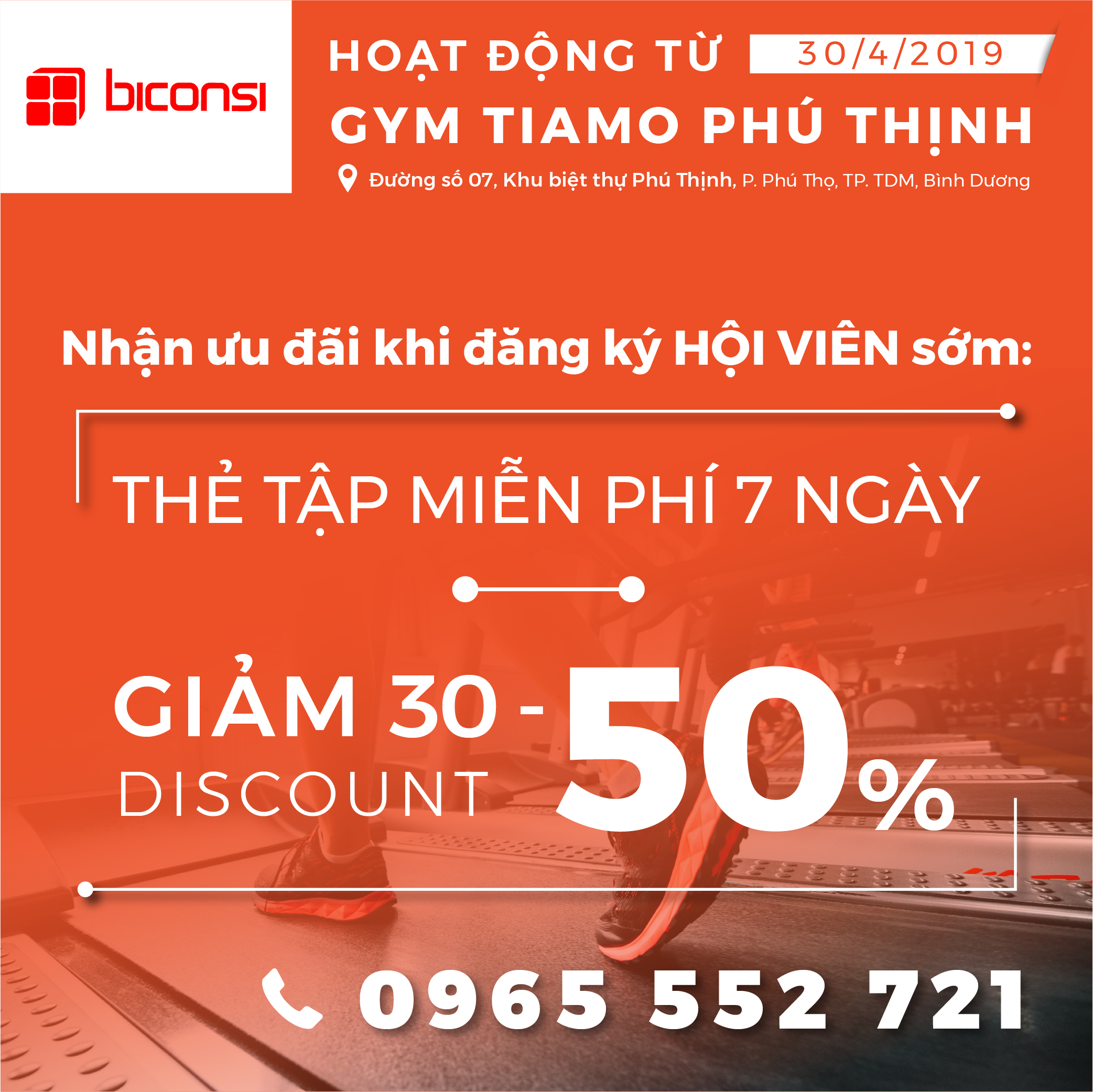 Gym Tiamo Phú Thịnh – Tiện ích cho cư dân Khu Biệt Thự Phú Thịnh