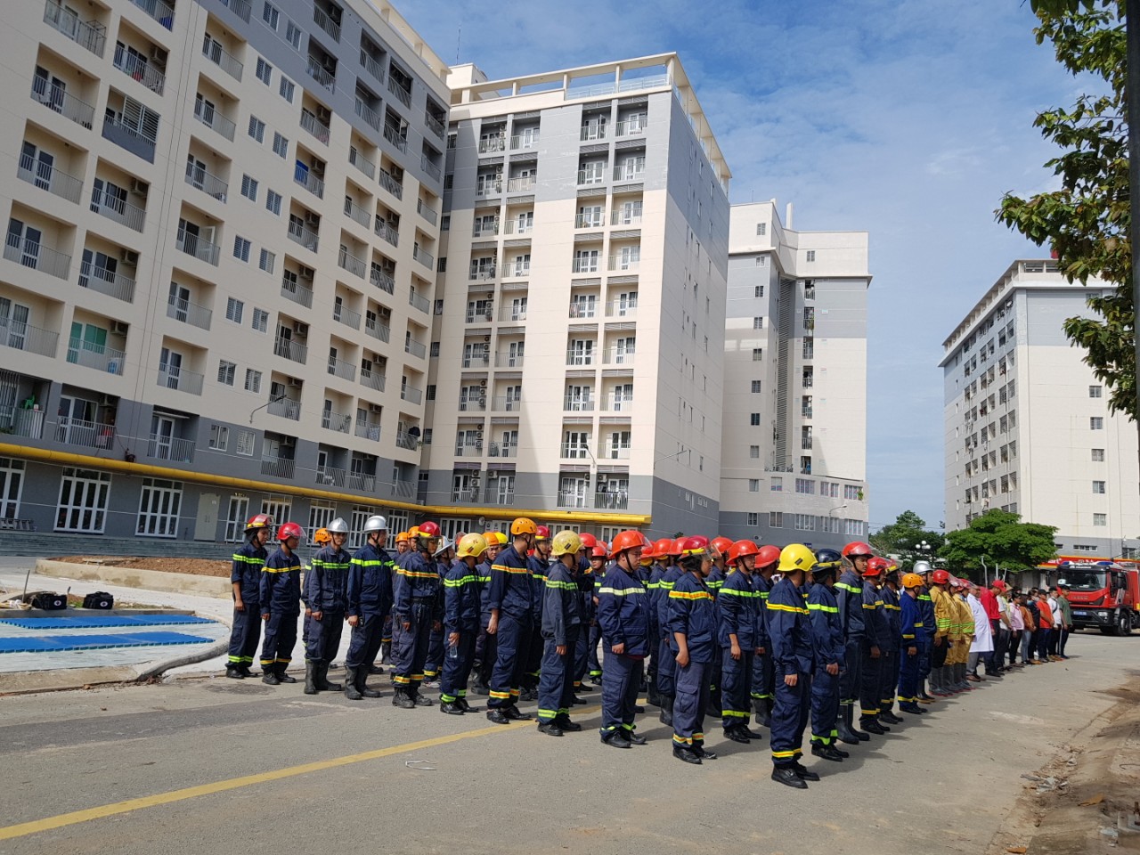 Thông báo về việc diễn tập phương án PCCC và cứu nạn, cứu hộ tại block E – chung cư Hiệp Thành