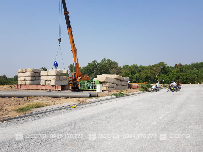 Hình ảnh tiến độ thi công dự án Khu nhà ở Biconsi Riverside - Tân Uyên