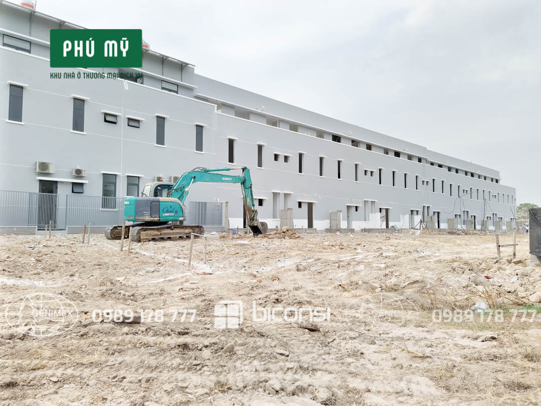 Khởi công 20 căn nhà phố liên kế 6x17m tại lô E Khu nhà ở TMDV Phú Mỹ ngày 4/3/2020