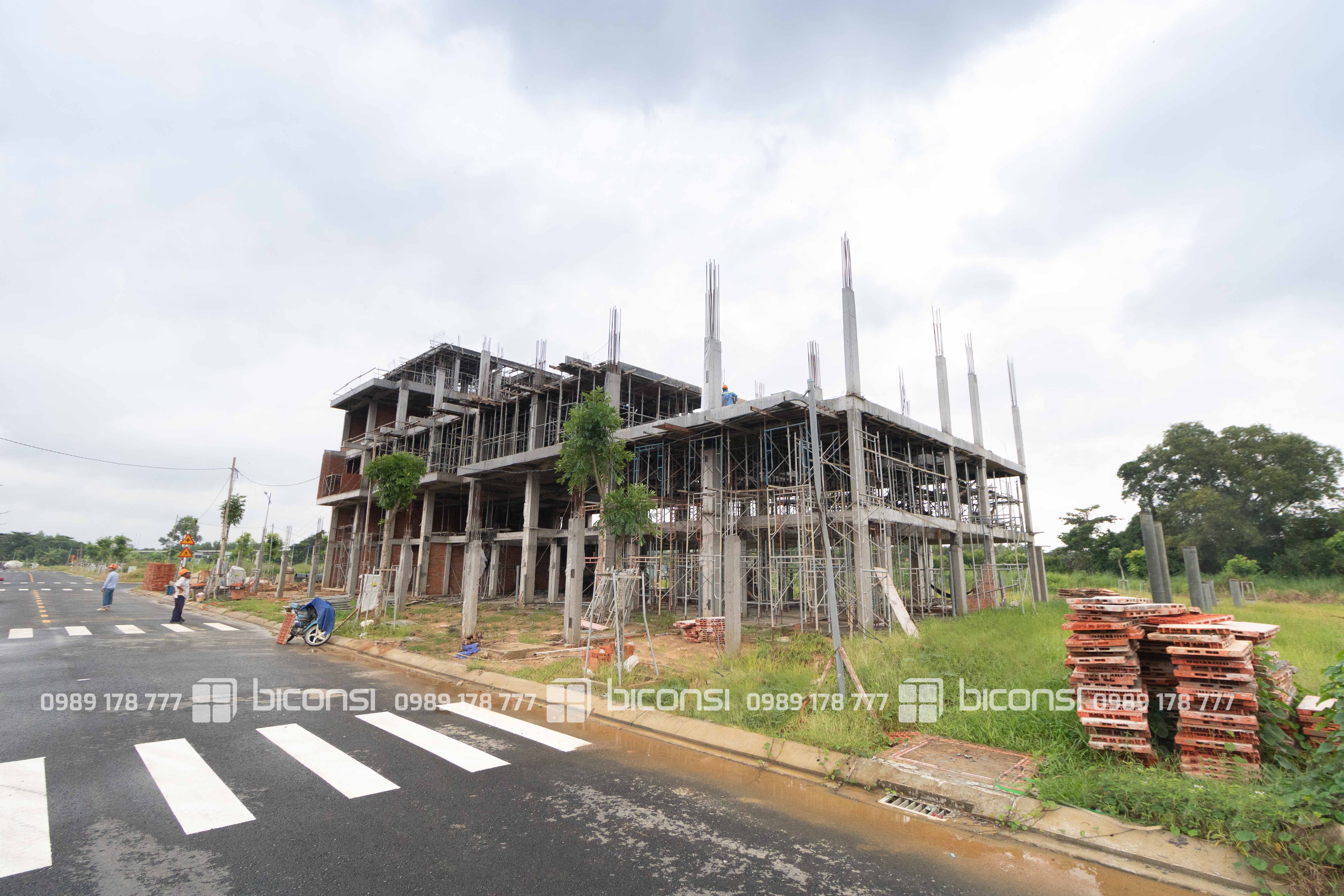 Tiến độ dự án Khu nhà ở Biconsi Riverside tại P. Uyên Hưng, Tx. Tân Uyên - Tháng 10/2020