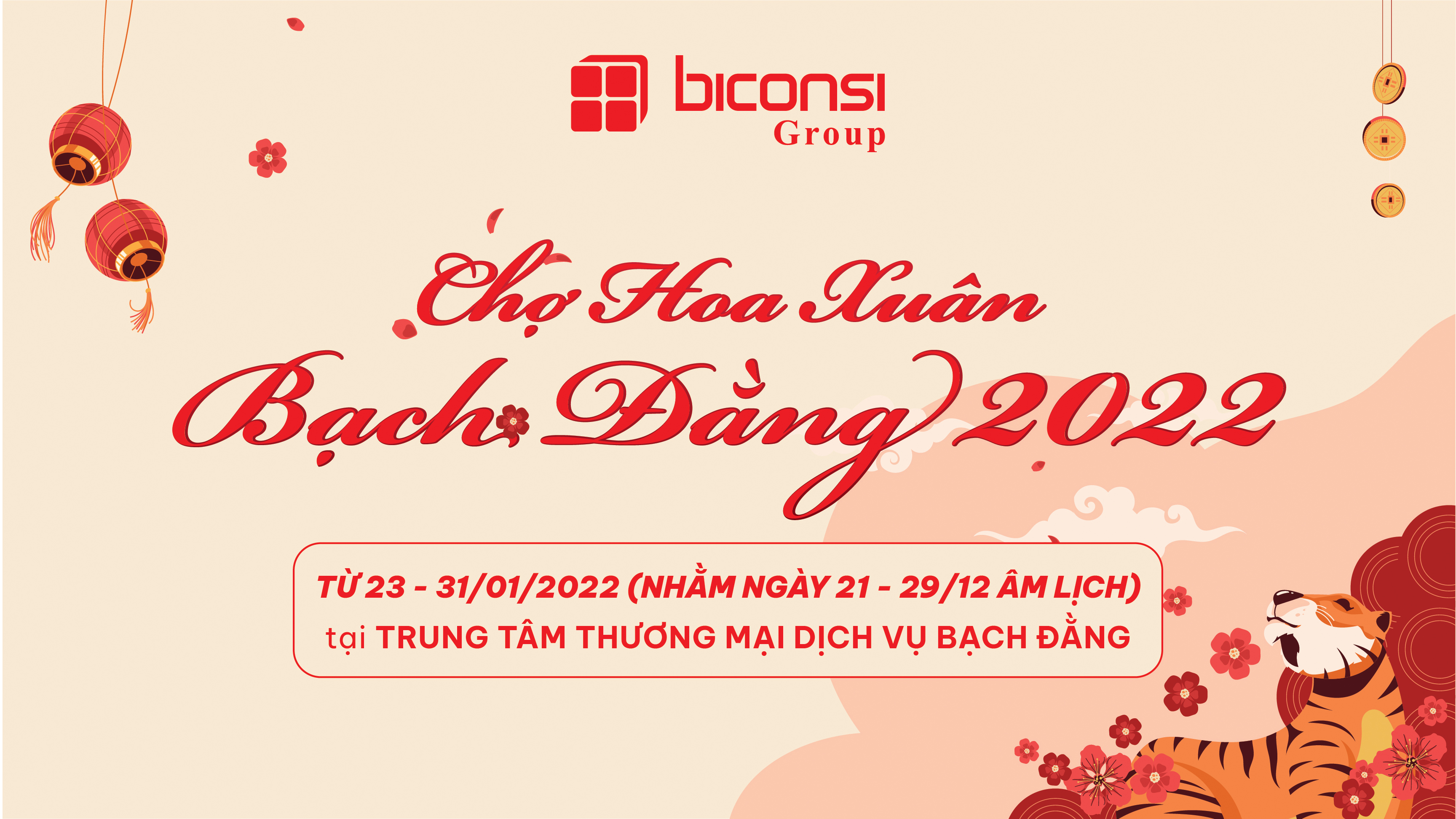 Cho thuê mặt bằng Chợ Hoa Xuân Bạch Đằng 2022