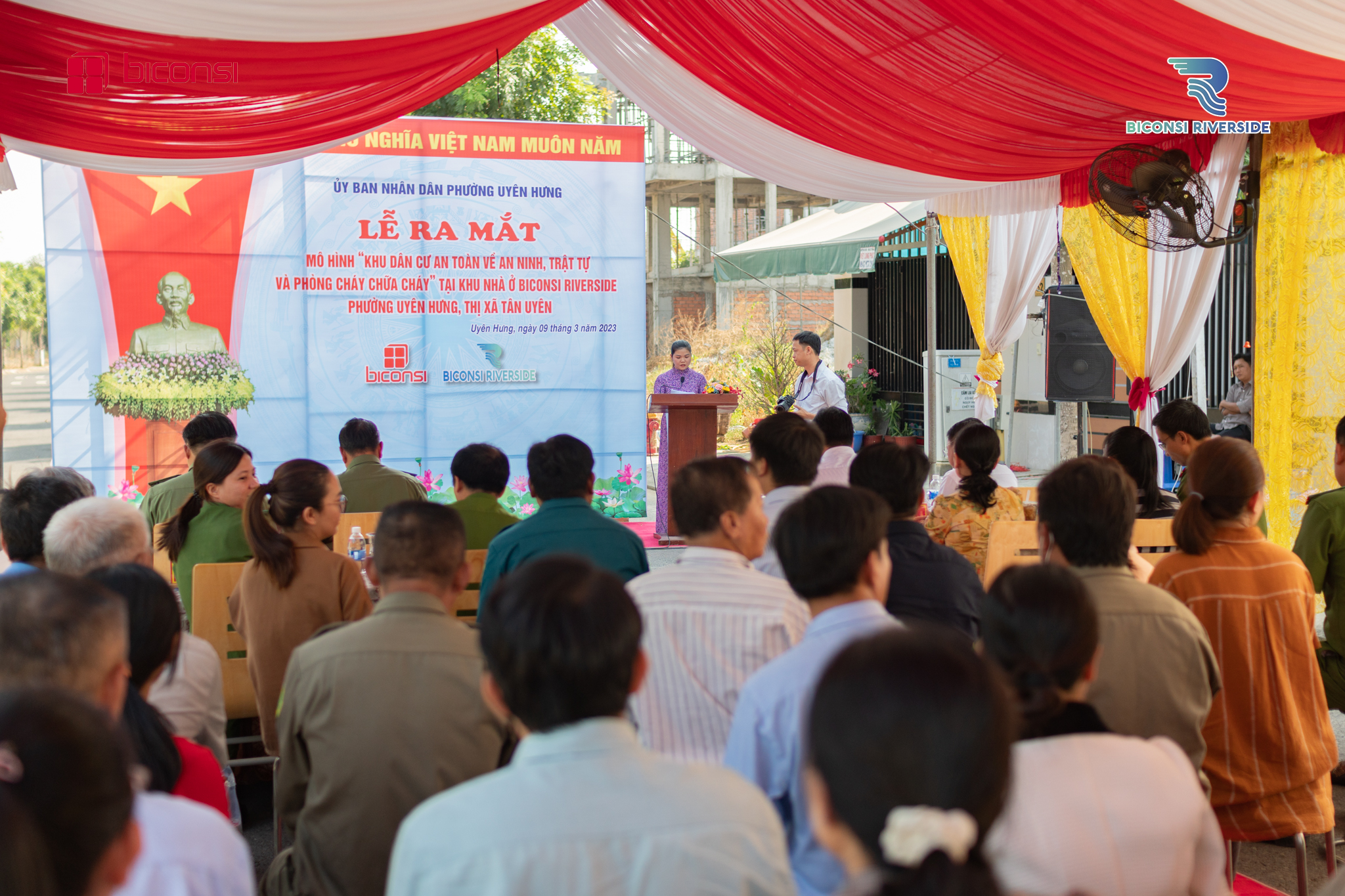 Lễ ra mắt mô hình "Khu dân cư an toàn về An ninh trật tự và Phòng cháy chữa cháy" tại Biconsi Riverside