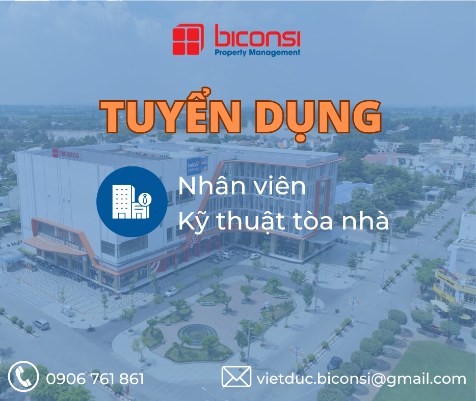 Tuyển dụng nhân viên kỹ thuật tòa nhà/ chung cư