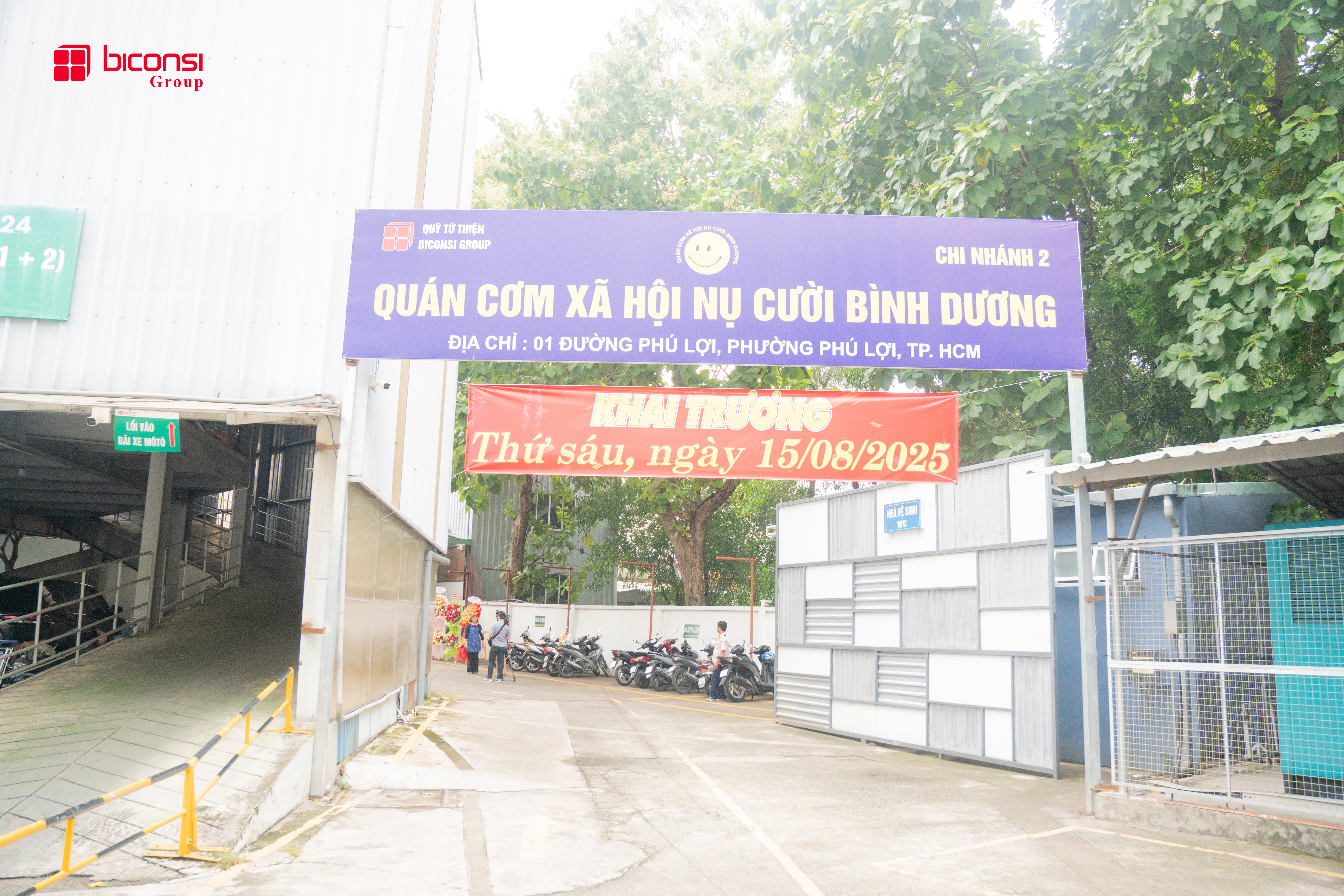 Quỹ từ thiện Biconsi Group khai trương Quán cơm xã hội Nụ Cười Bình Dương - Chi nhánh 2
