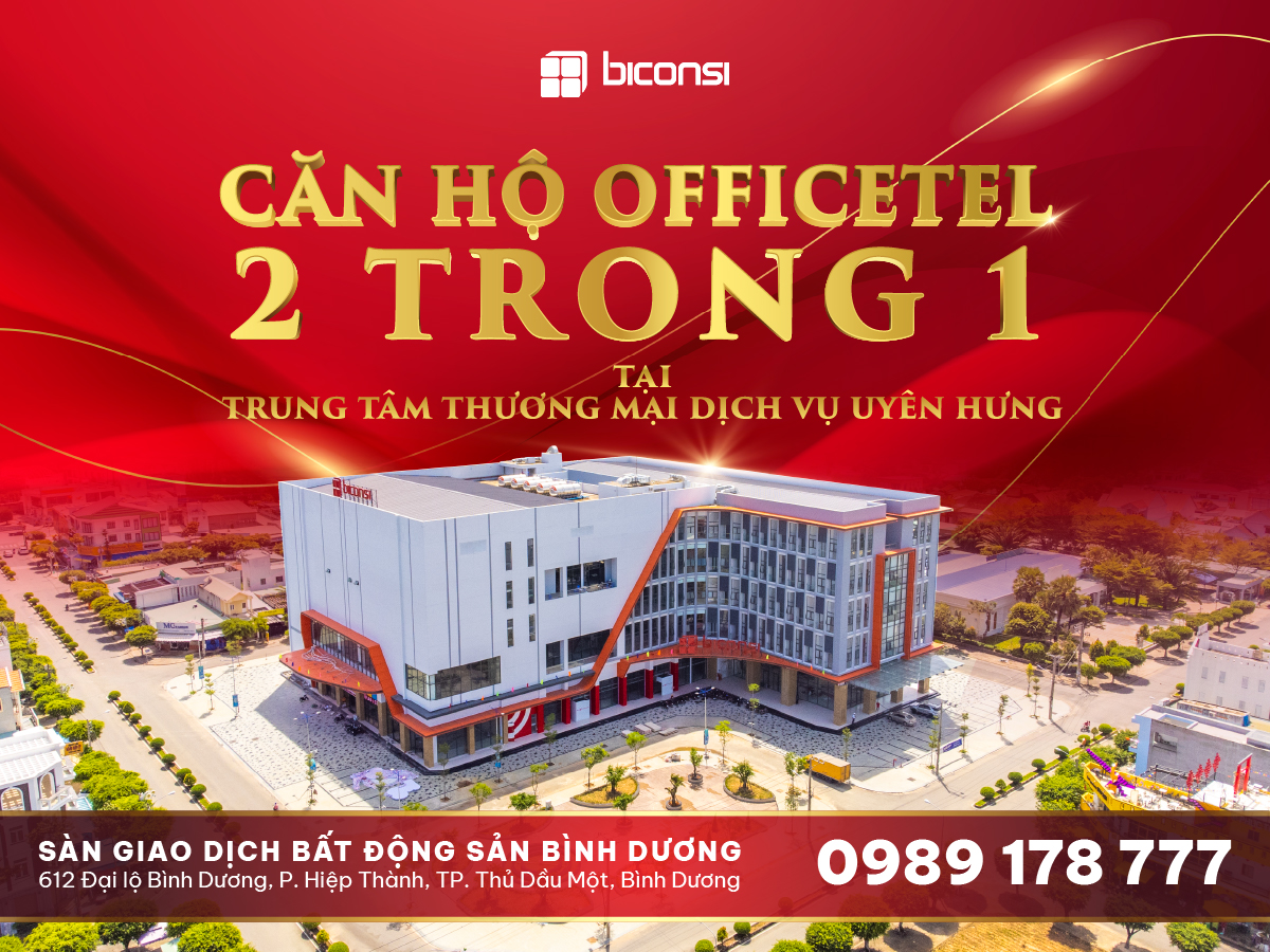 Officetel cho thuê tại TTTM DV Uyên Hưng